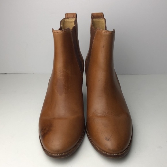 Madewell Regan Brown Leather Ankle Boots - Picture 3 of 14